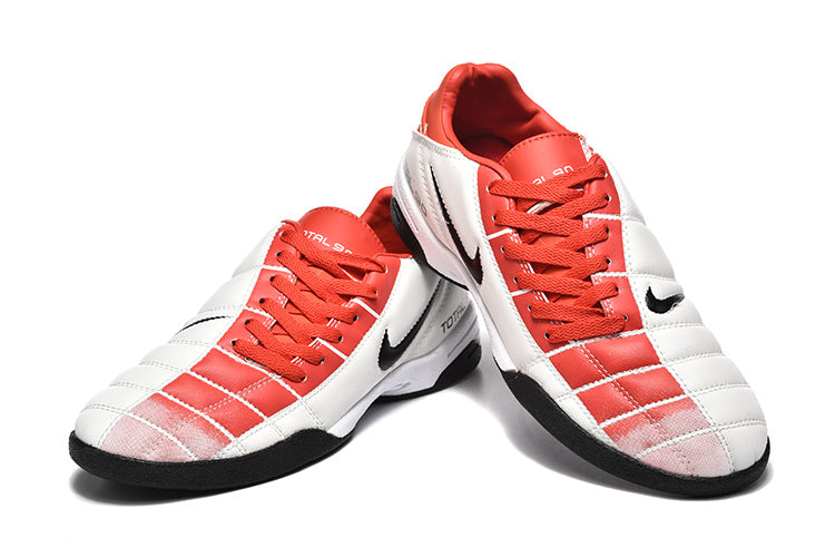 Nike Total 90 Indoor Soccer Shoes in White and Red - product image from the listing.