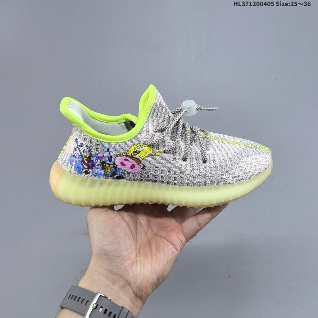 adidas Yeezy 350 V2 Kids Graphic Trainers - product image from the listing.