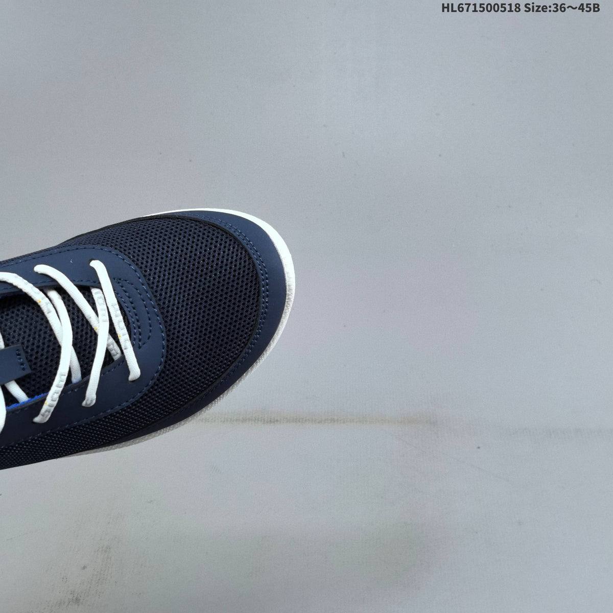 ECCO HL671500518 Navy Mesh Lace-Up Trainers - product image from the listing.
