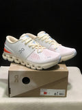 On Cloud X 4 Ivory Salmon Sneakers for Running - product image from the listing.