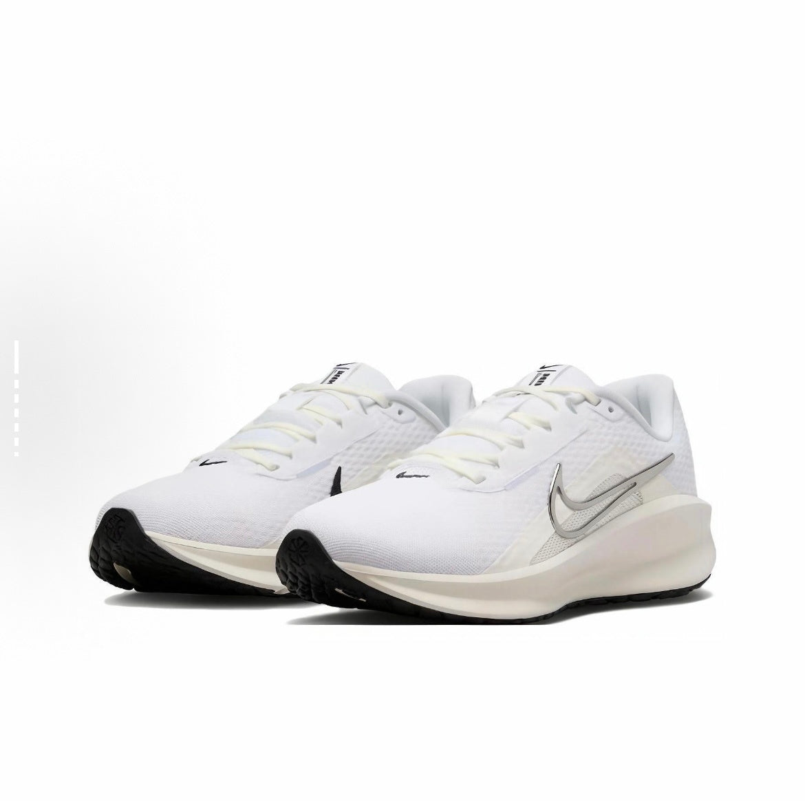 Nike Downshifter 13 Running Shoes in White Silver FD6476-100 - product image from the listing.