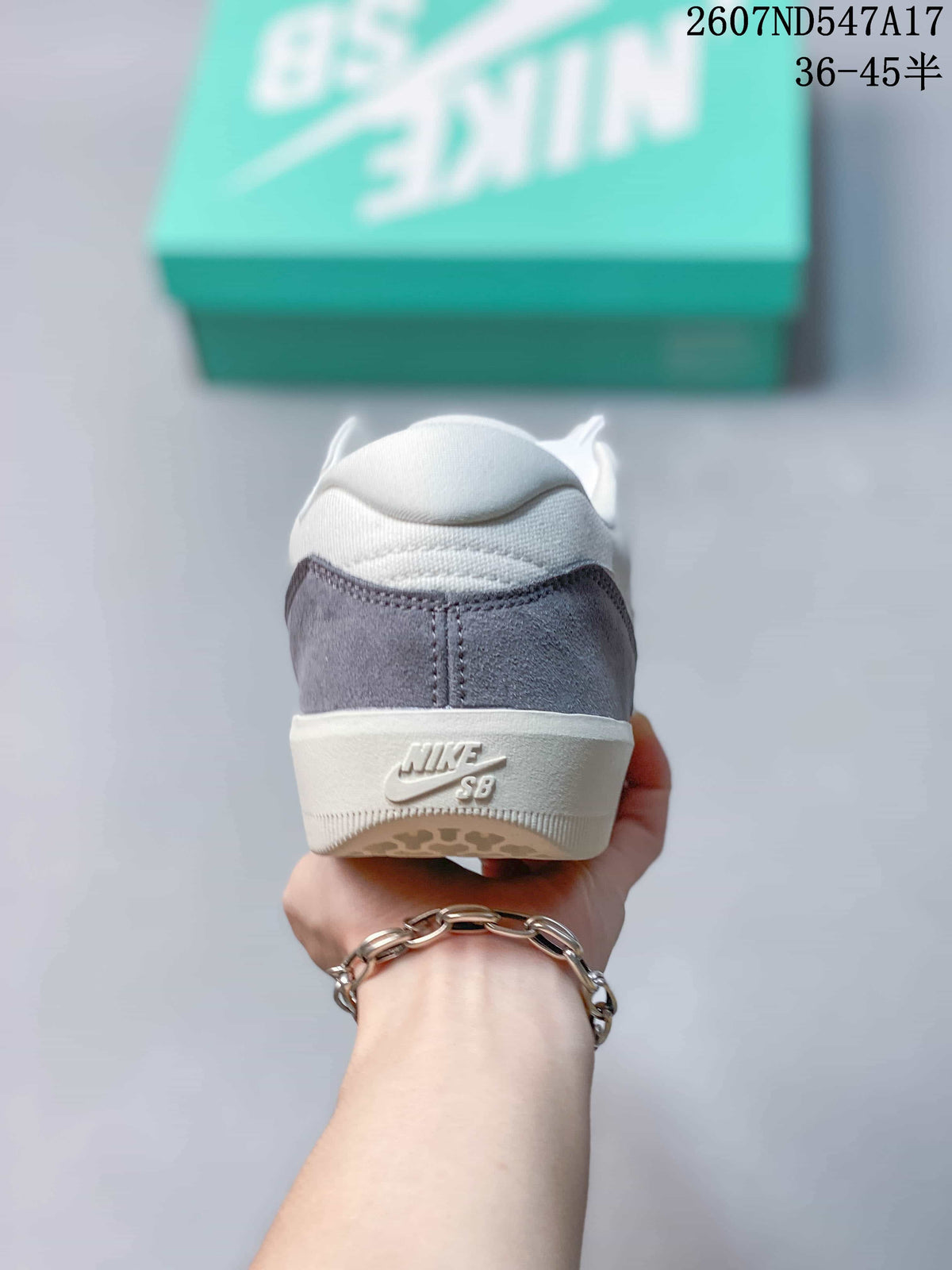 Nike SB Force 58 Sneakers in White Grey Blue - product image from the listing.