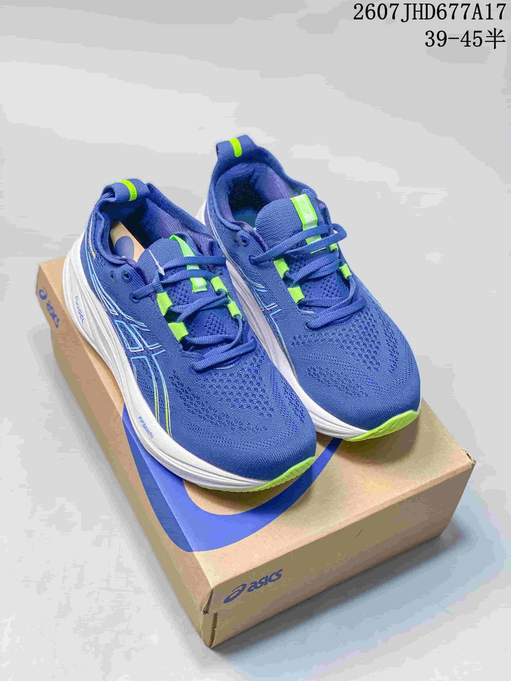 ASICS Gel-Nimbus 26 Running Shoes in Blue Green - product image from the listing.