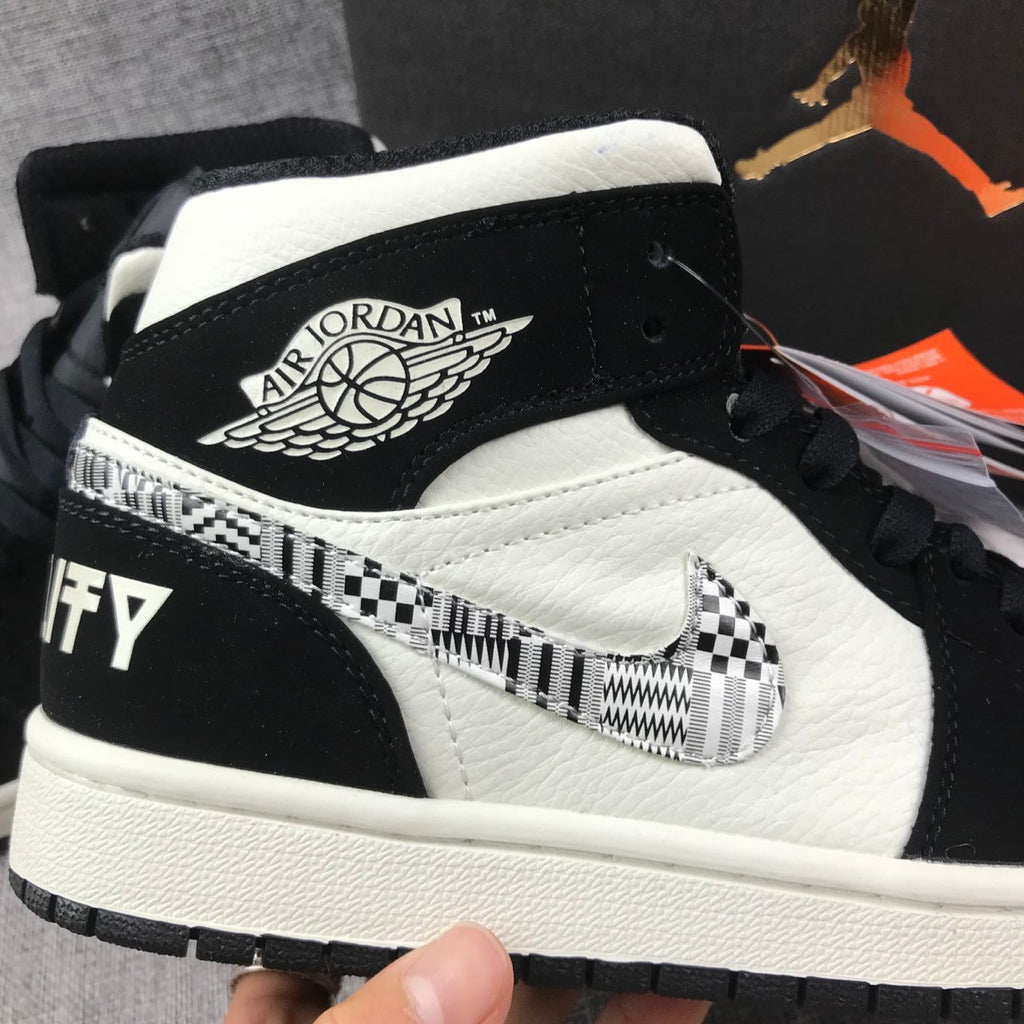 Black History Month Sneakers - Air Jordan 1 Mid 852542-010 - product image from the listing.