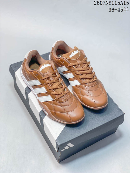 adidas Adiracer Low-Top Sneakers in Brown White HQ9130 - product image from the listing.