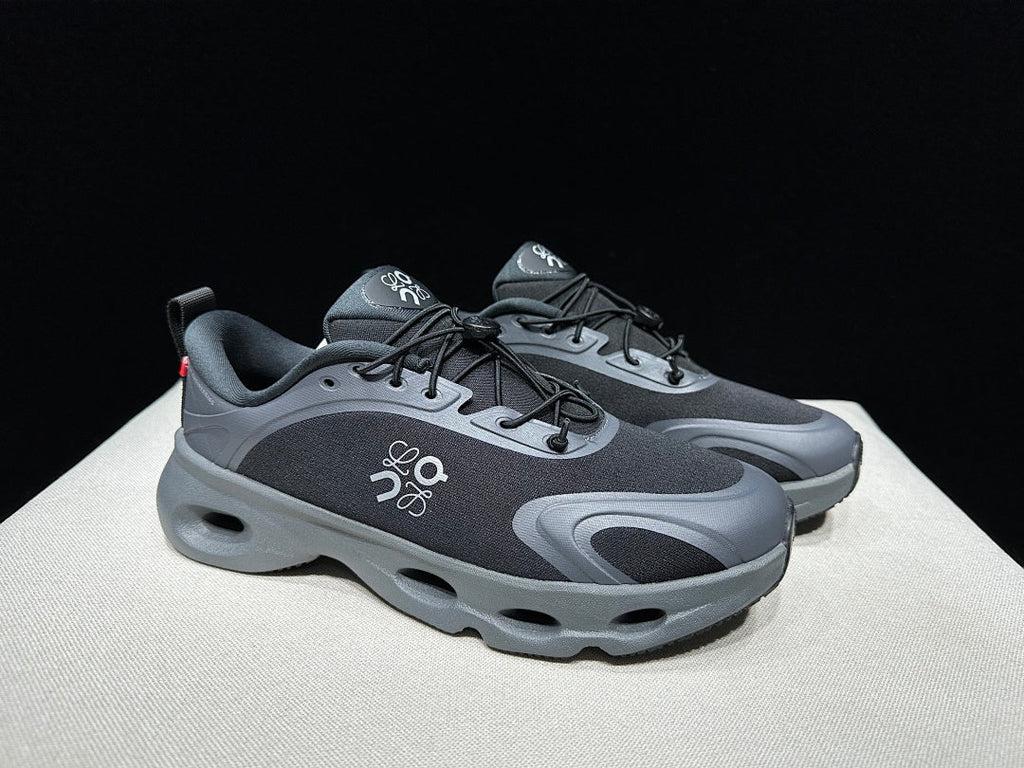 On x Loewe Cloudventure 3.0 Sneakers, in Black and Grey - product image from the listing.
