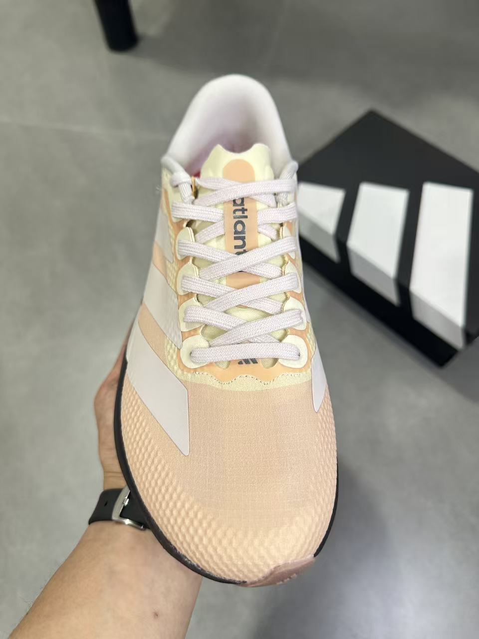adidas Lightstrike Pro Running Shoes in Pink and Black KK5018 - product image from the listing.
