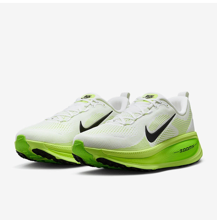 Nike Vomero 18 Running Shoes in White Green HM6803-100 - product image from the listing.