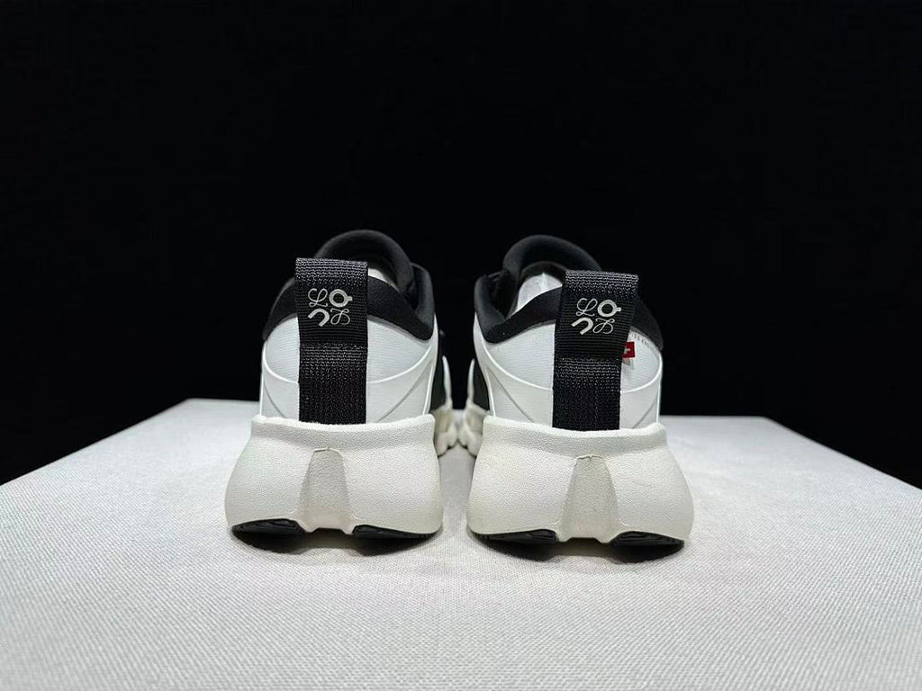 On x LOEWE Cloudventure 3.0 Sneakers in Black and White - product image from the listing.