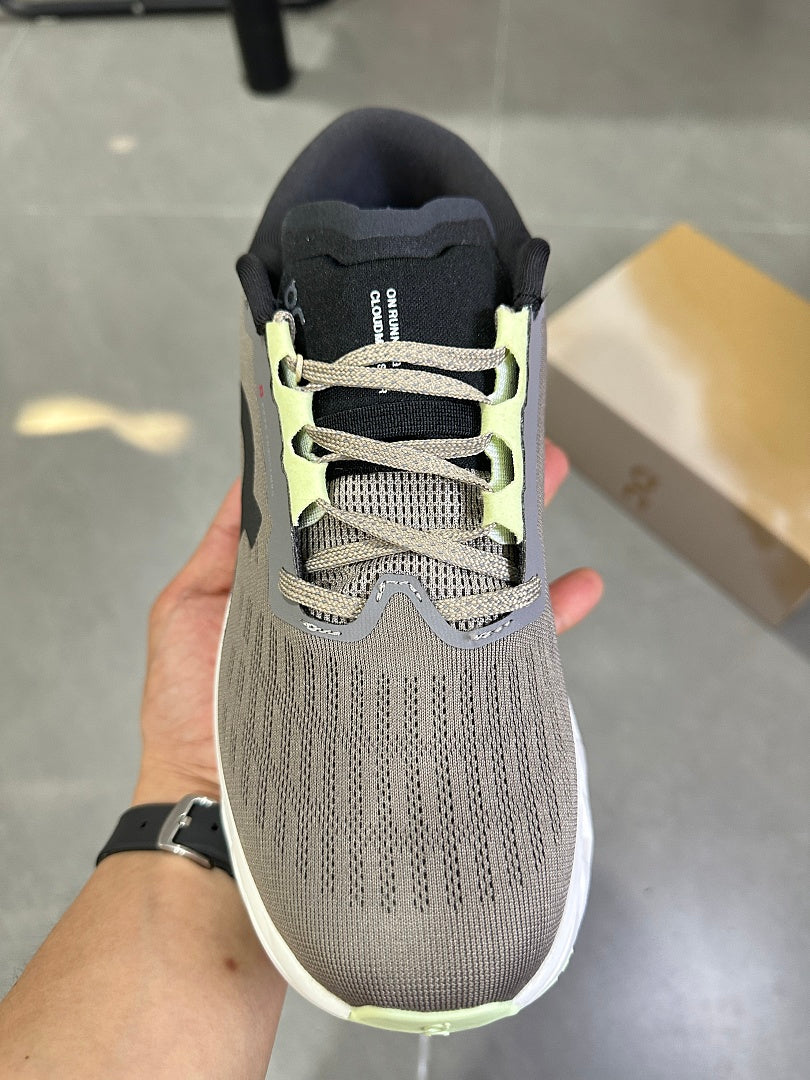 Gray and Lime On Running Cloudmonster 2 Running Shoes - product image from the listing.