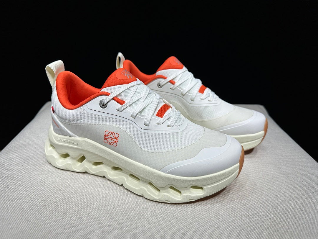 On x LOEWE Cloudtilt 2.0 Sneakers in White Orange - product image from the listing.