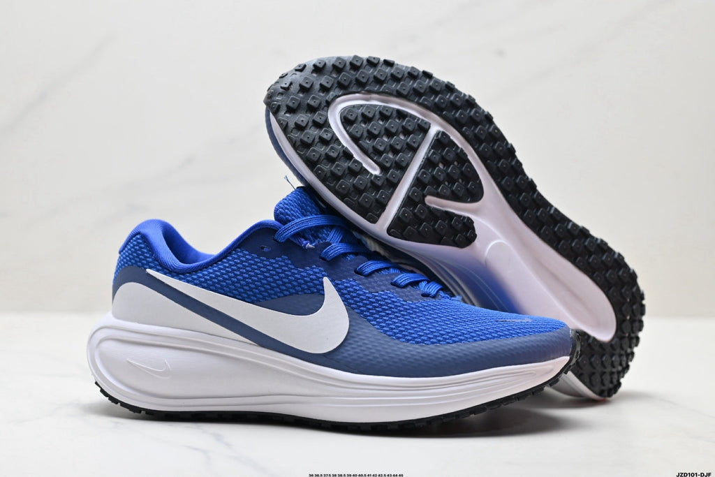 Blue and White Nike Revolution 8 Running Shoes - product image from the listing.