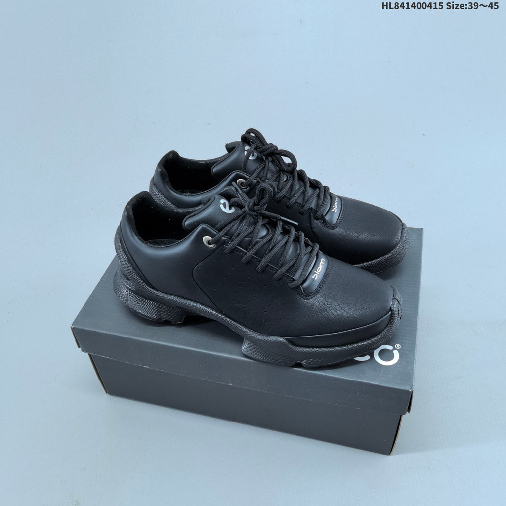 Men's ECCO Black Casual Sneakers with Lace-Up Design - product image from the listing.