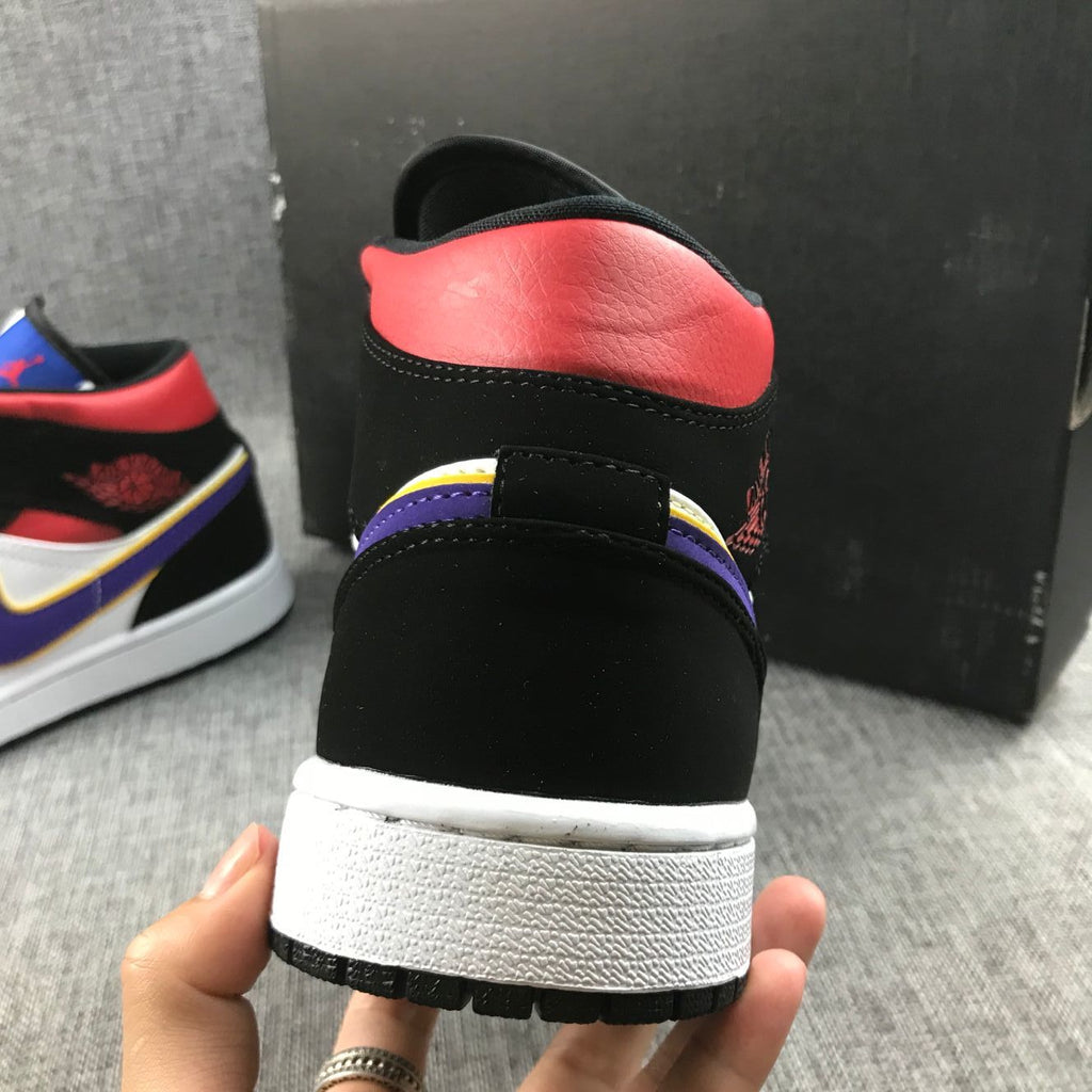 Air Jordan 1 Mid What The Sneakers in Multicolor 852542-005 - product image from the listing.