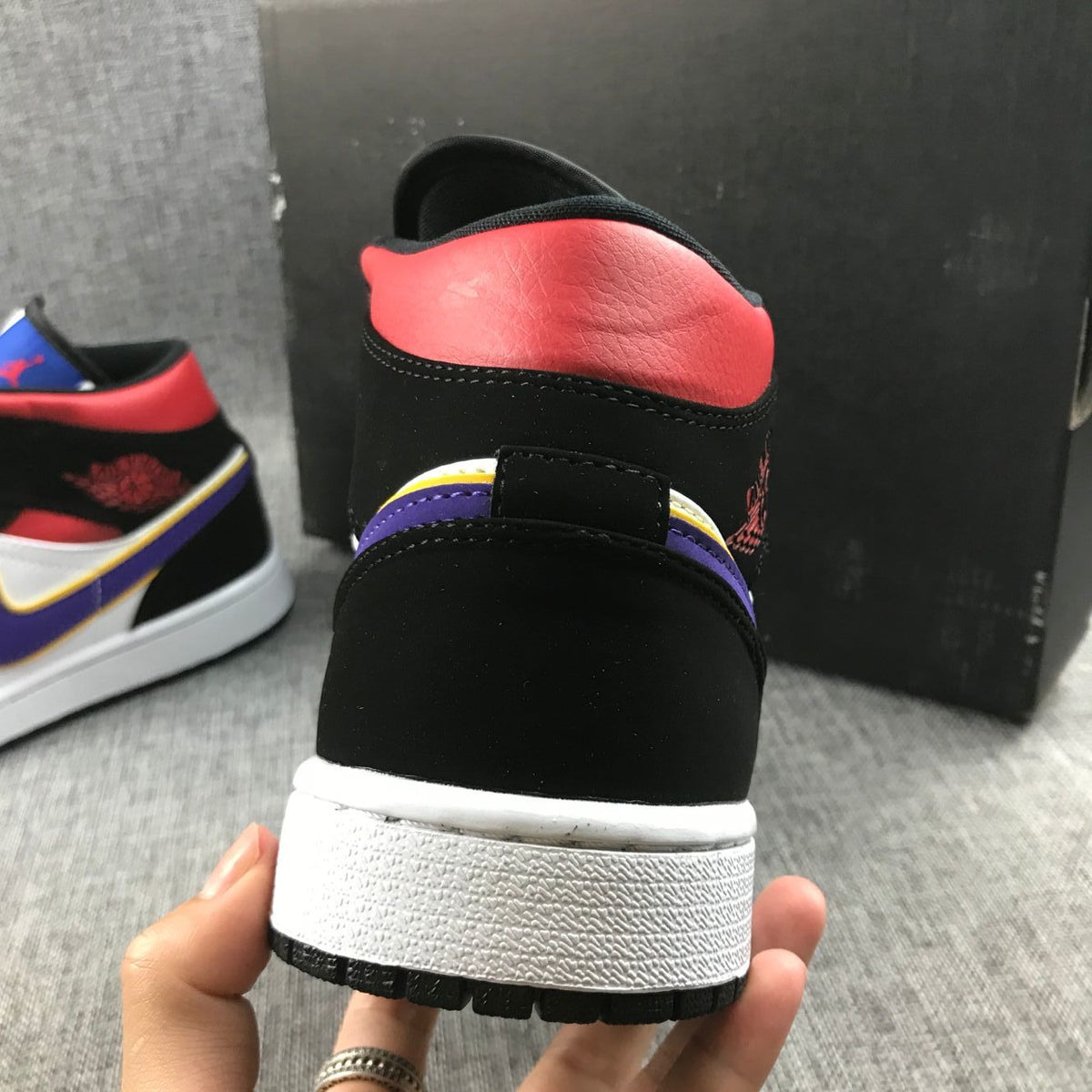 Air Jordan 1 Mid What The Sneakers in Multicolor 852542-005 - product image from the listing.