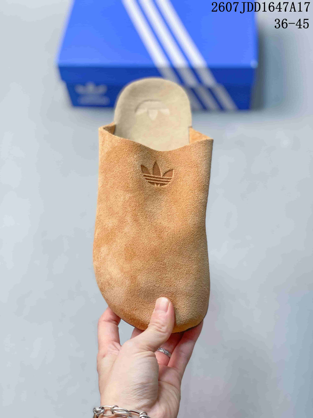 adidas Originals Adimule Slip-On Mule in Tan JQ4367 - product image from the listing.
