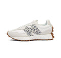 New Balance MS327PJ Trainers, White and Leopard Print - product image from the listing.
