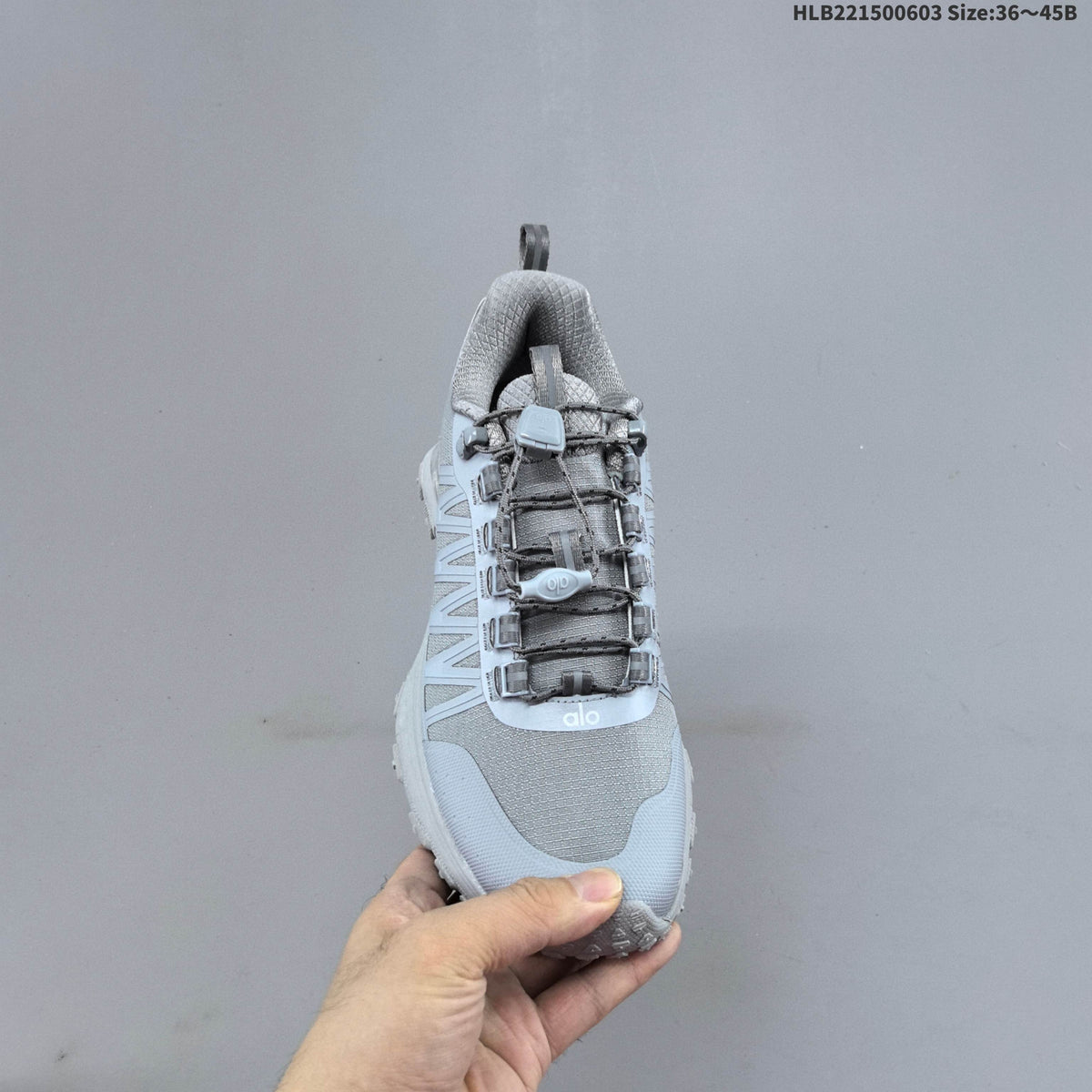 Grey Alo Yoga Alo Runner Low-Top Sneakers - product image from the listing.