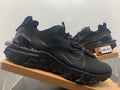 Nike React Black Grid-Textured Trainers - product image from the listing.