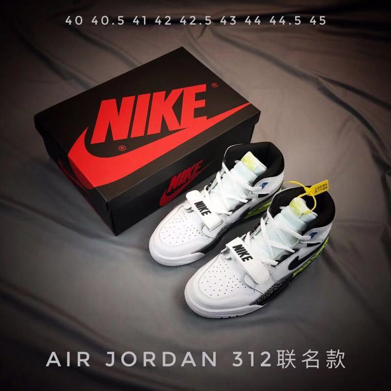 Air Jordan Legacy 312 High-Top Sneakers White Black Volt - product image from the listing.