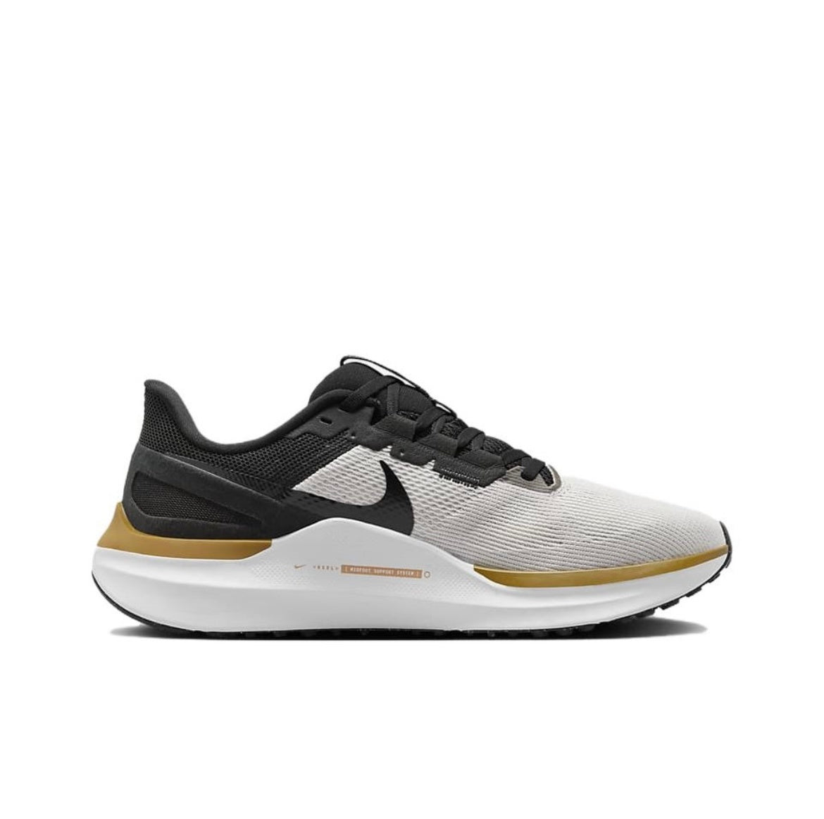 Nike Structure 25 Road Running Shoes in Grey Yellow DJ7883-103 - product image from the listing.