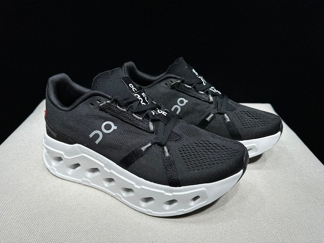 On CloudEclipse Running Shoes in Black and White - product image from the listing.
