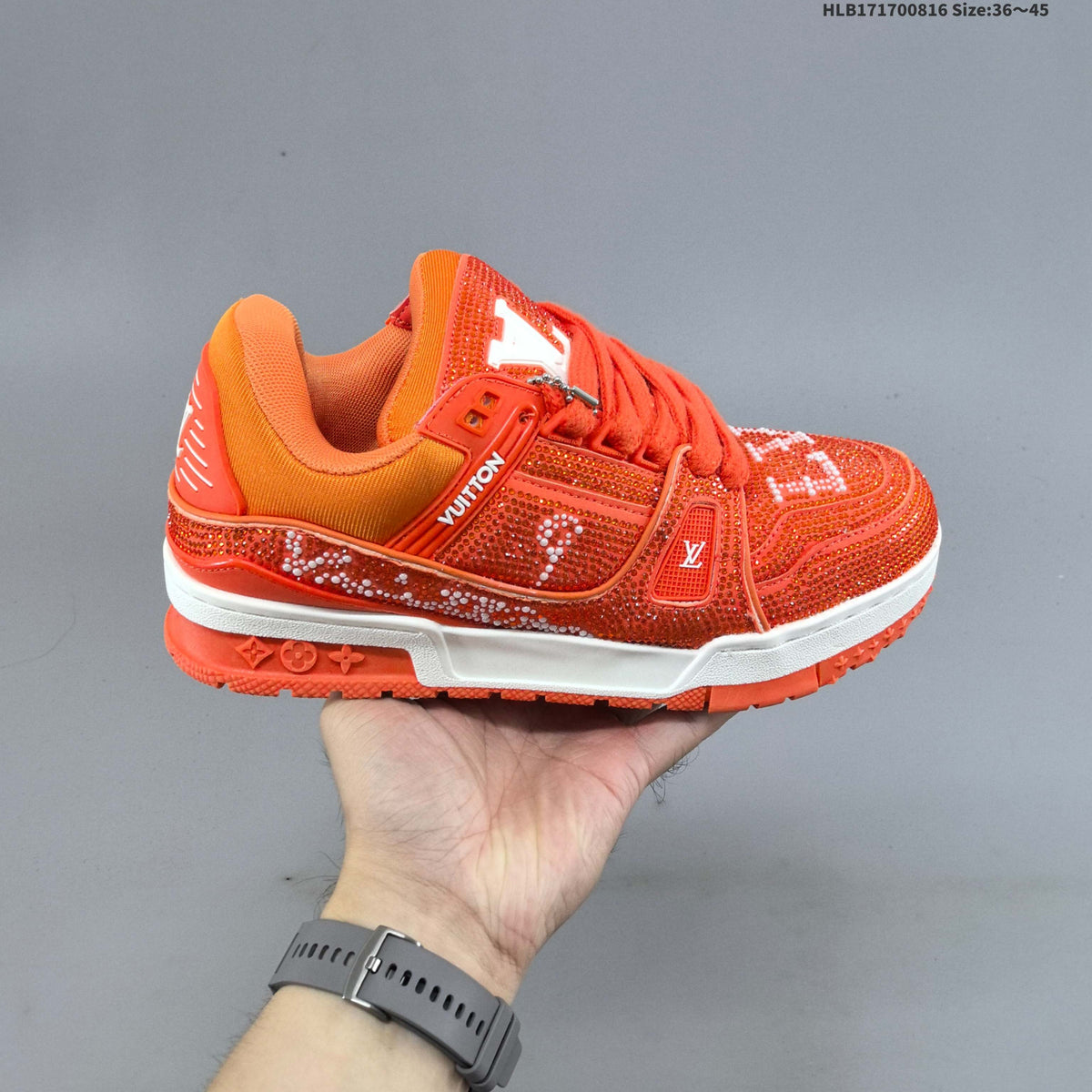 Louis Vuitton Archlight Crystal-Embellished Trainers - product image from the listing.