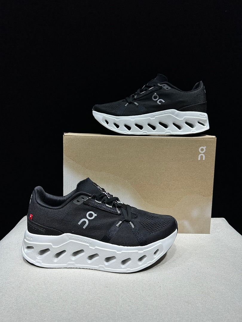 On CloudEclipse Running Shoes in Black and White - product image from the listing.