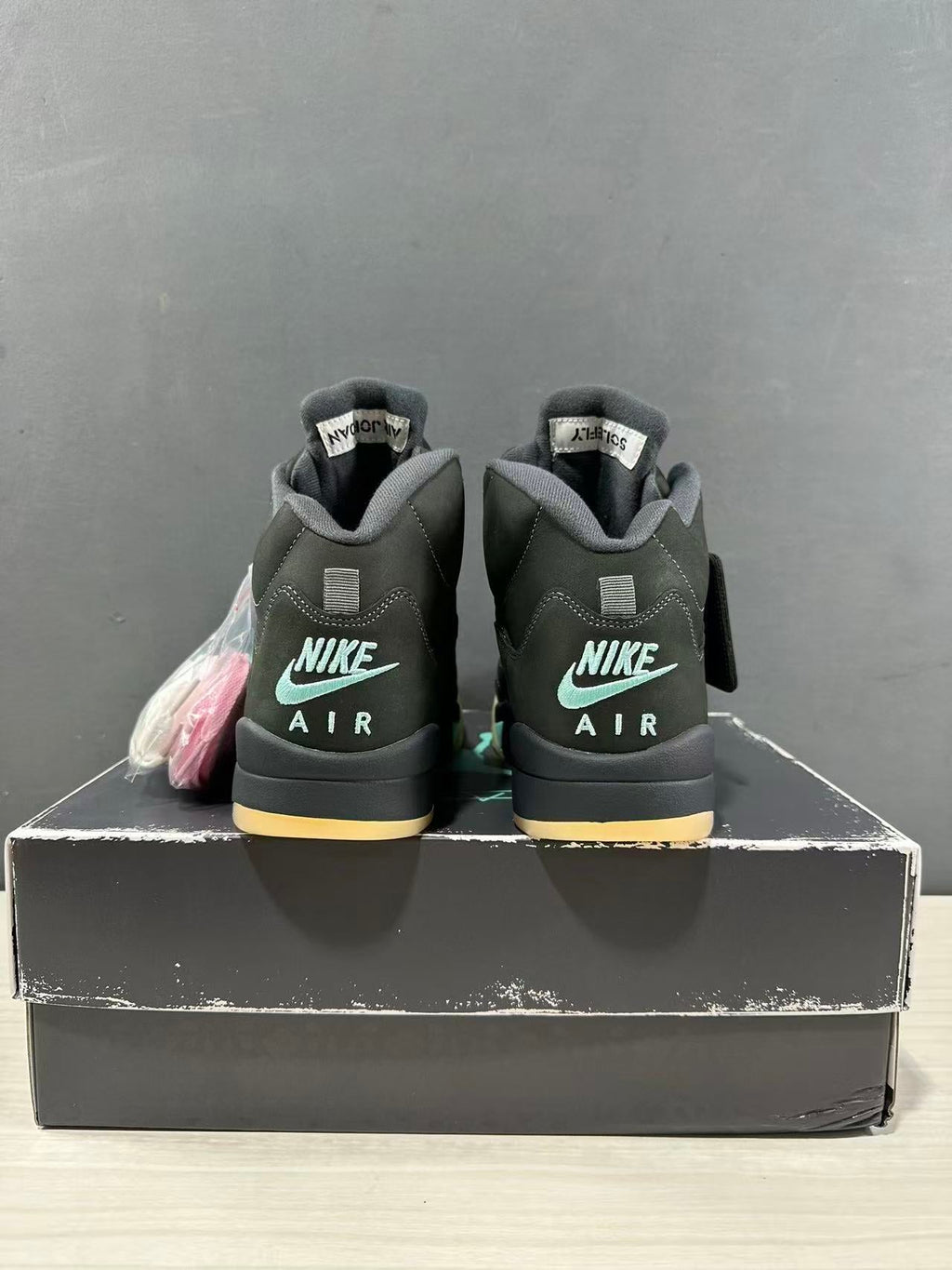 Air Jordan 5 Aqua Black Sneakers IU0734-001 - product image from the listing.