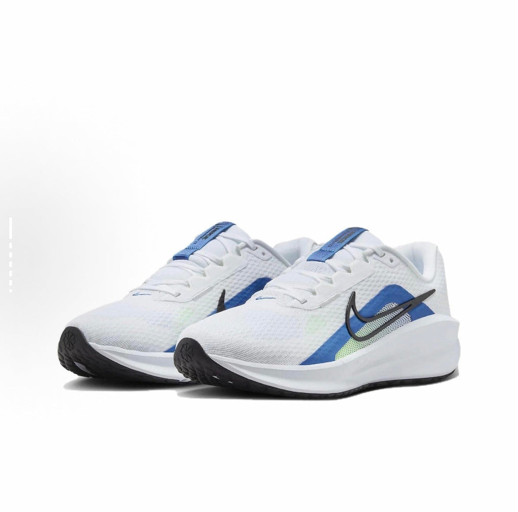 Nike Downshifter 13 Running Shoes in White Blue FD6454-103 - product image from the listing.