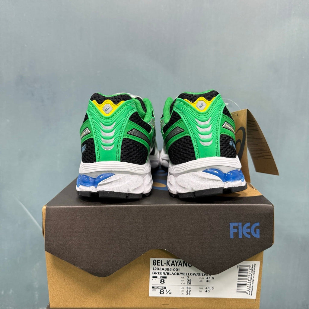 ASICS GEL-KAYANO 14 Green Black 1203A885-001 Trainers - product image from the listing.