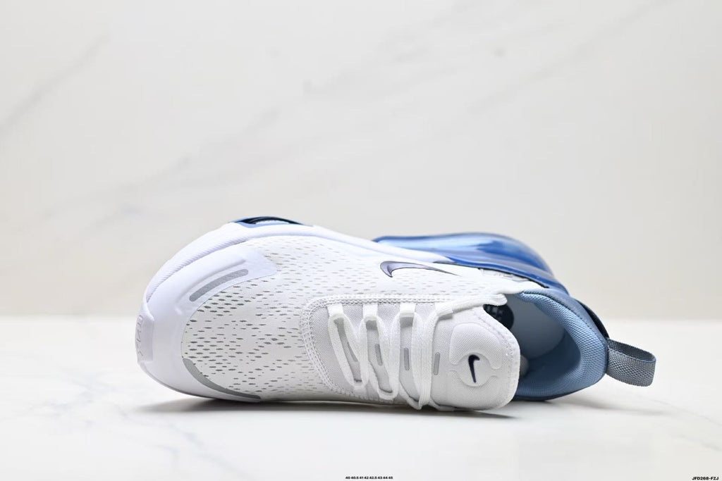 Nike Air Max 270 Sneakers in White and Deep Blue - product image from the listing.