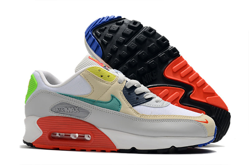 Nike Air Max 90 Sneakers in White Multicolor - product image from the listing.