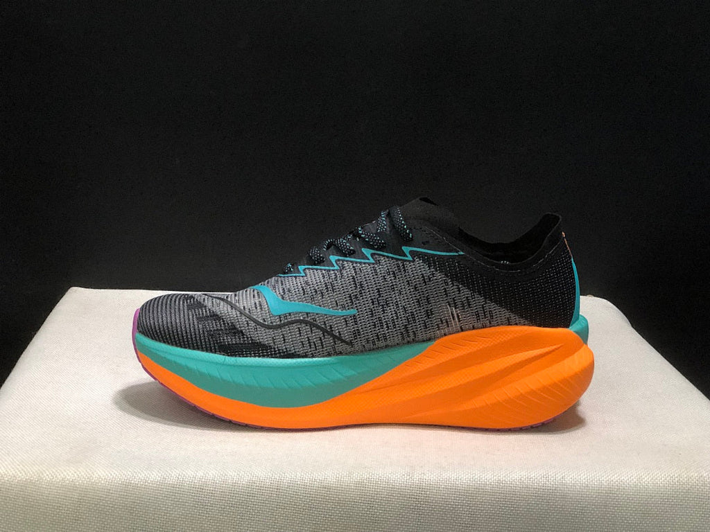 HOKA Mach X 2 Running Shoes, in Black and Turquoise - product image from the listing.