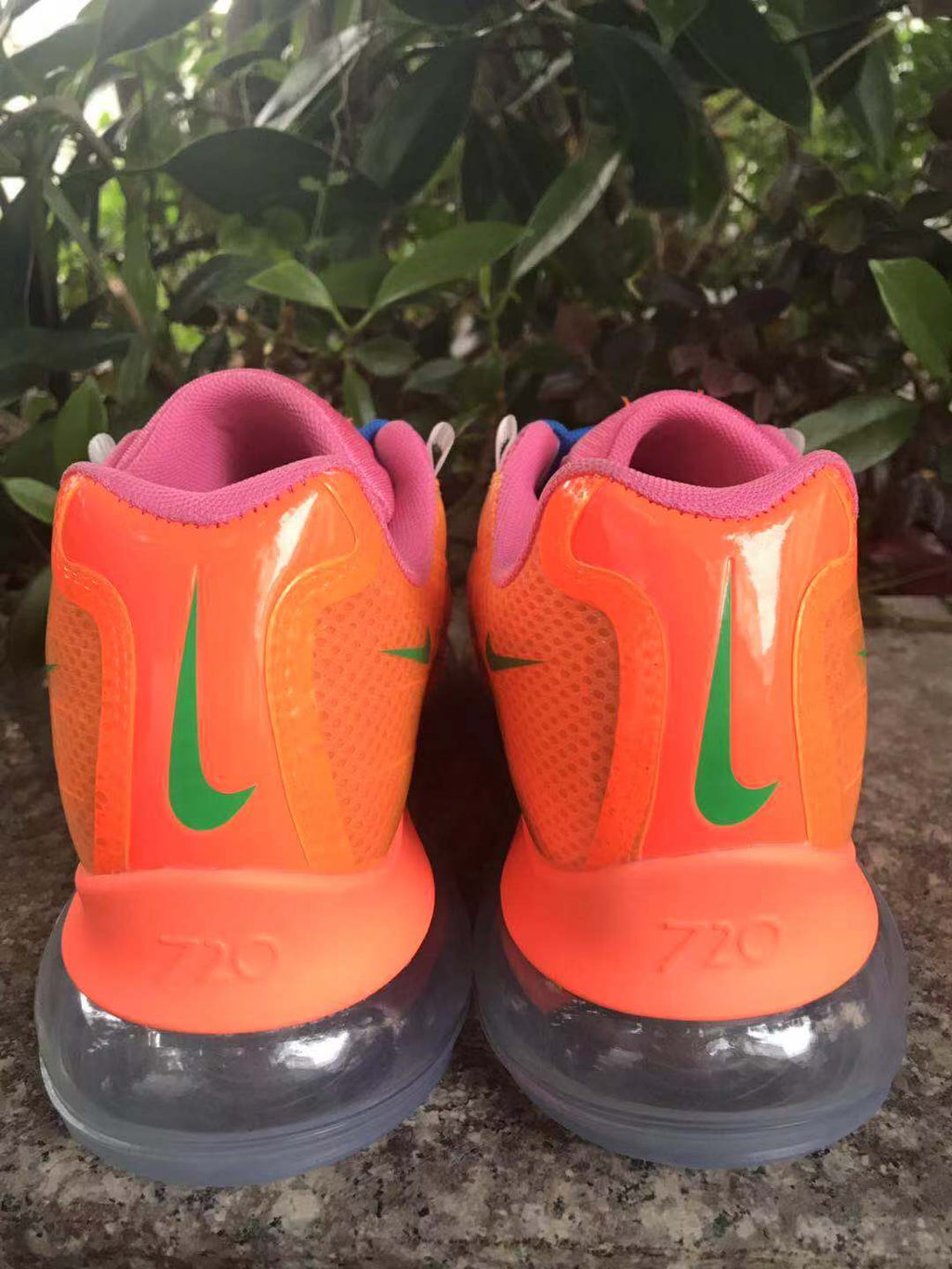 Nike Air Max 720 Sneakers in Orange, in Pink and Blue - product image from the listing.
