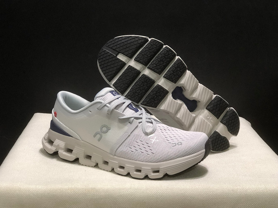 On Cloud X 4 Sneakers in Lavender and in Blue - product image from the listing.