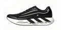 Adidas Hyperboost Lite Low-Top Running Shoes in Black and White - product image from the listing.