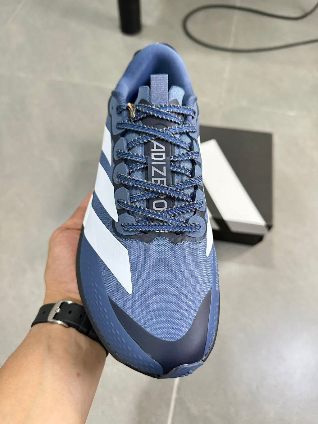 Adidas Adizero SL ATR Trail Running Shoes in Blue - product image from the listing.