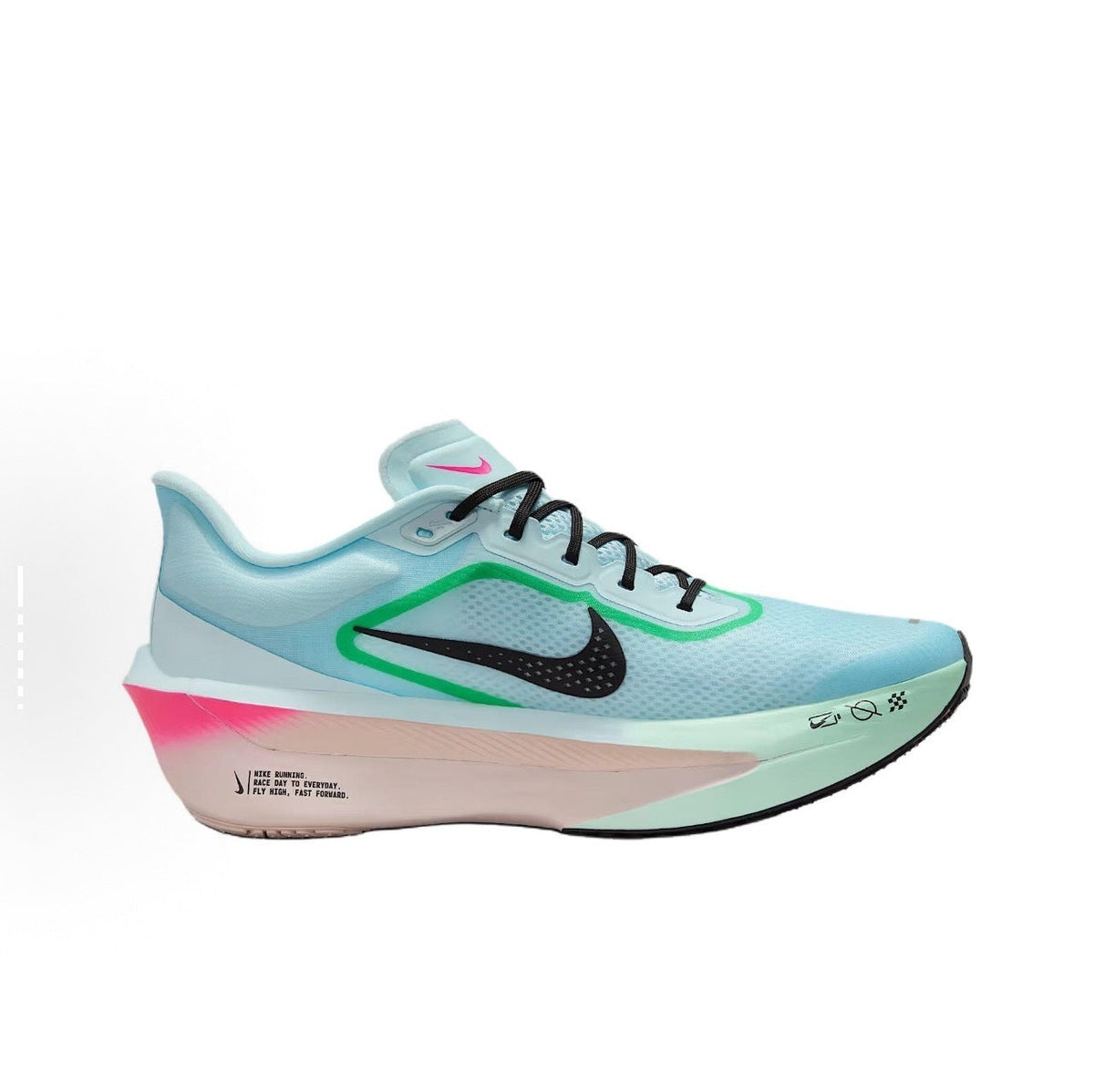 Light Blue Nike Zoom Fly 6 Running Shoes - product image from the listing.