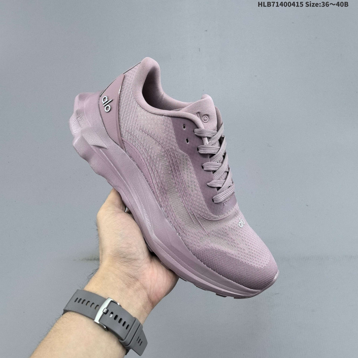 Alo Yoga Alo Runner Low-Cut Sneakers in Mauve - product image from the listing.