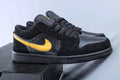 Black and Yellow Sneakers 071 - Jordan 1 Low - product image from the listing.