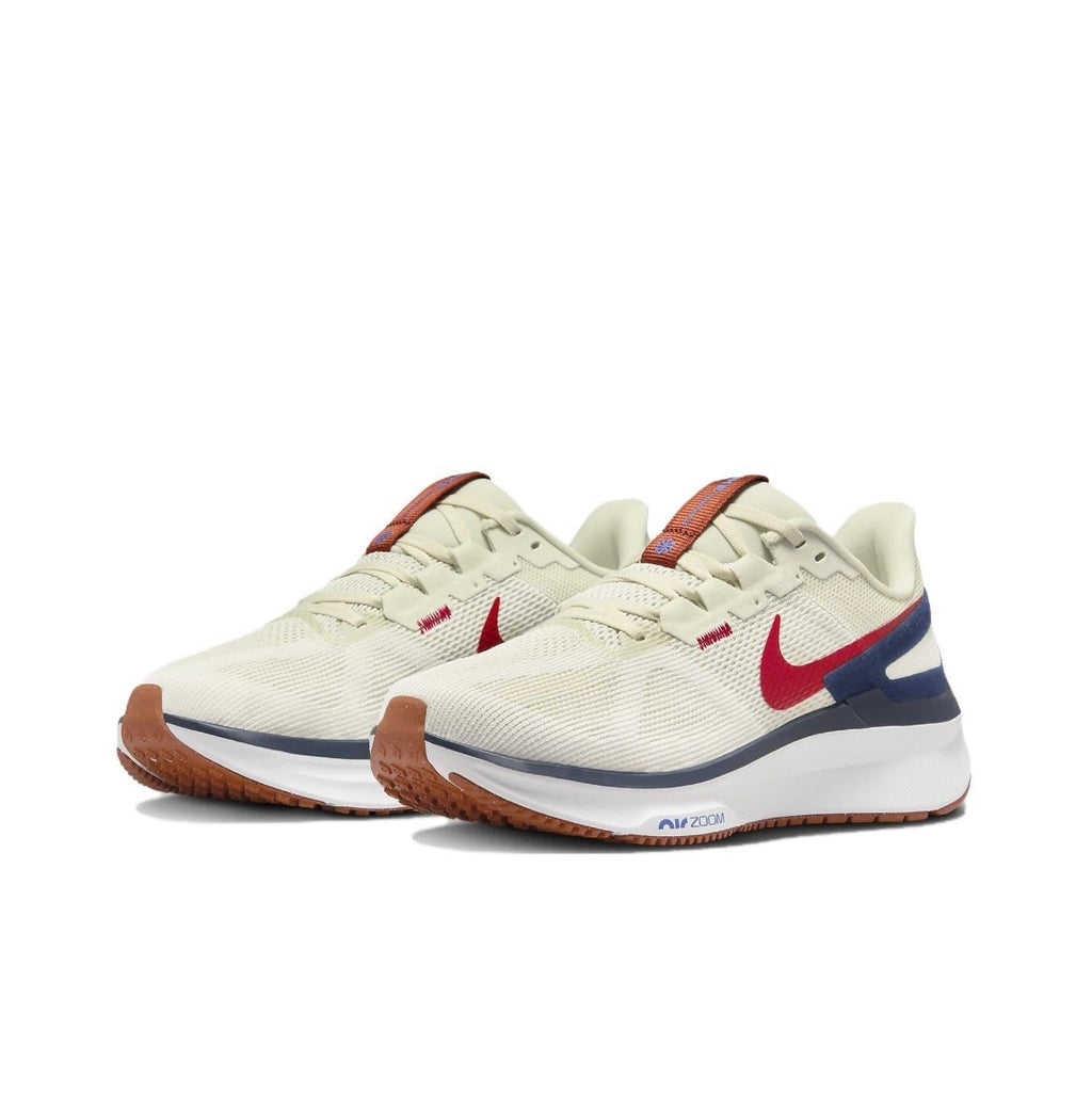 Nike Structure 25 Road Running Shoes, in Sail Red DJ7883-001 - product image from the listing.