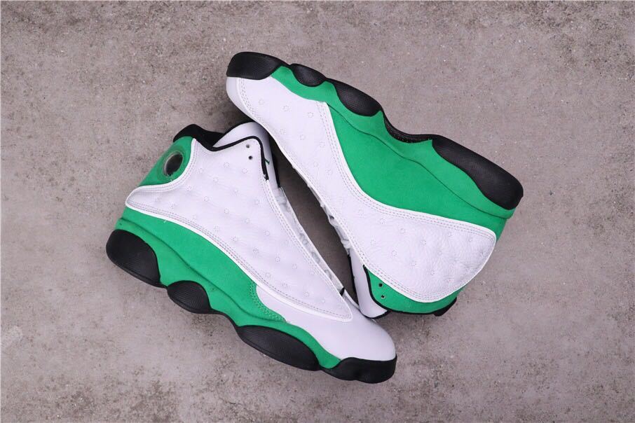 Air Jordan 13 Lucky Green High-Top Sneakers DB6537-113 - product image from the listing.