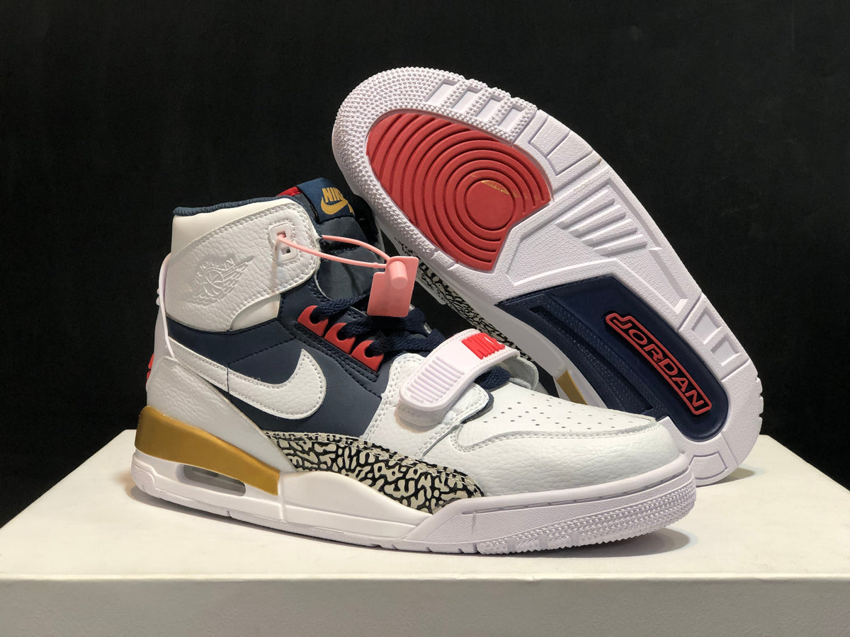Air Jordan Legacy 312 Olympic White Basketball Sneakers - product image from the listing.