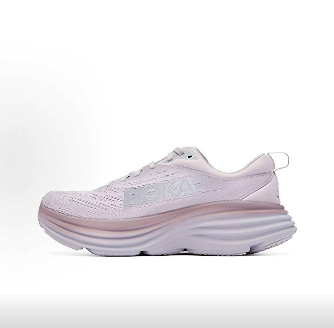 Purple HOKA Bondi 8 Running Shoes - product image from the listing.