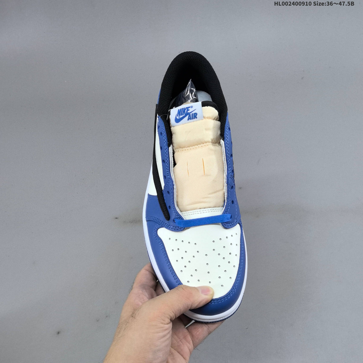 Nike Air Jordan 1 Low OG SP Travis Scott Fragment in Blue - product image from the listing.
