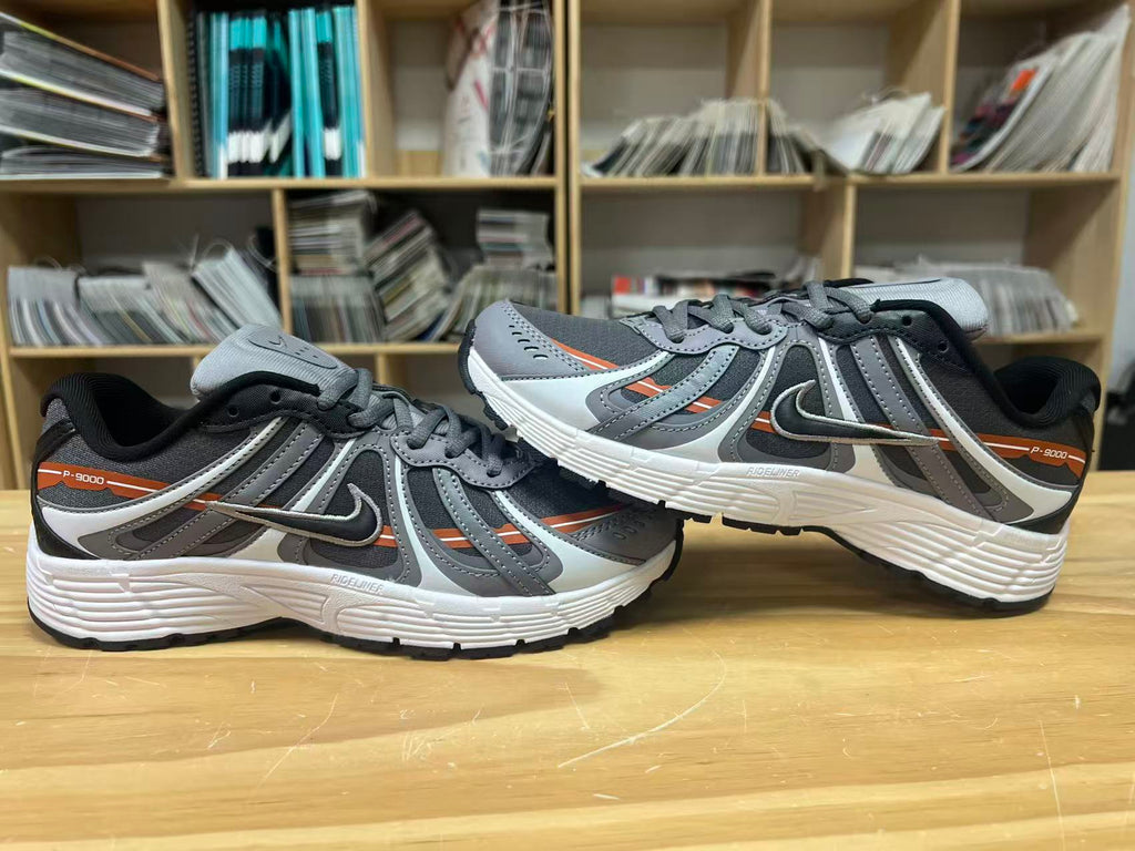 Nike P-9000 Sneakers in Gray Black Orange IZ4752-003 - product image from the listing.