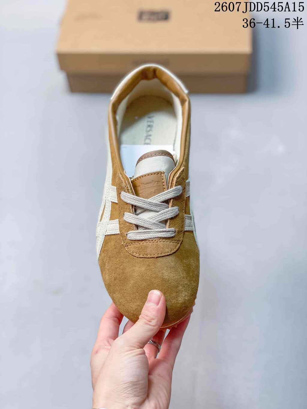 Versace x Onitsuka Tiger Tai-Chi Sakura Sneakers in Suede - product image from the listing.