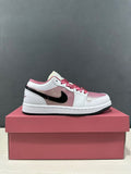 Air Jordan 1 Low SE Pink White Sneakers LO0668-100 - product image from the listing.
