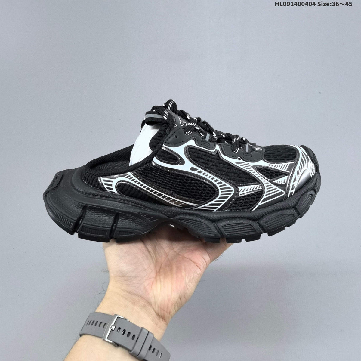 Balenciaga 3XL Mesh Sneakers in Black, Silver or in Grey - product image from the listing.